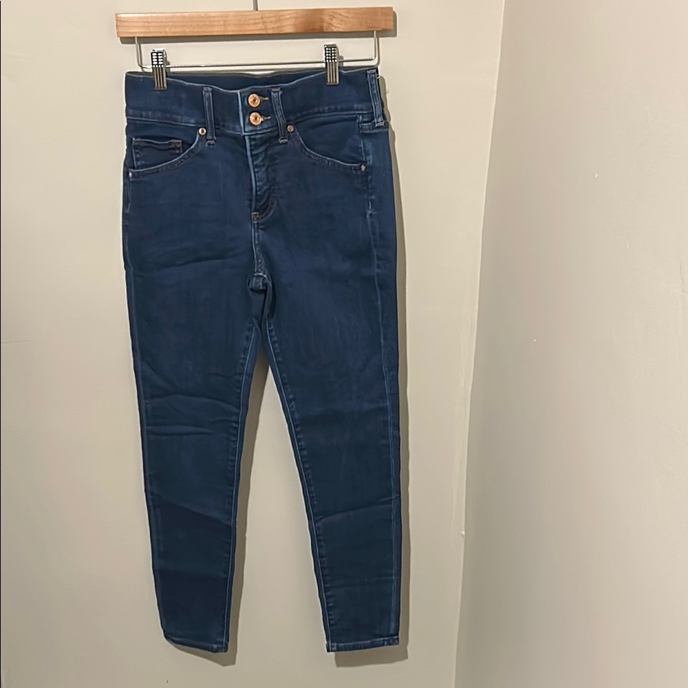 Express Blue Skinny Jeans with Tapered Fit